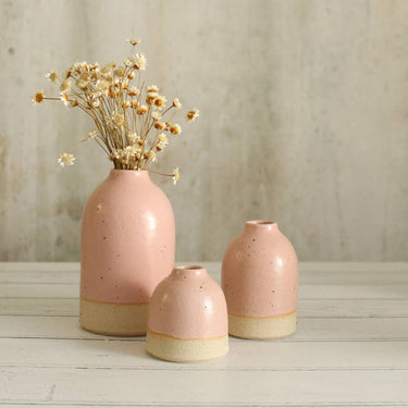 Mini Ceramic Bud Vase - Pale Pink