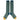 Women's Lambswool Boot / Long Socks - Fine Stripe - Teal & Mint