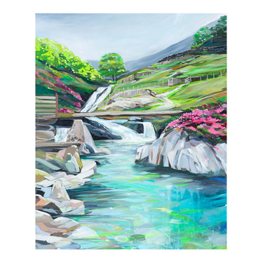 Afon Cwm Llan Waterfalls