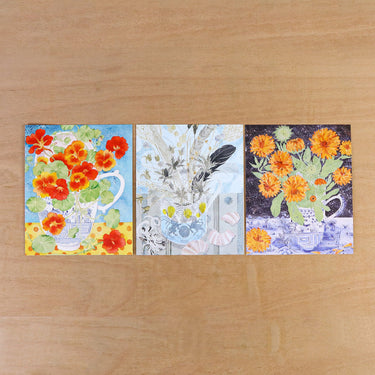 Angela Harding Post Card Wallet - Garden Flowers