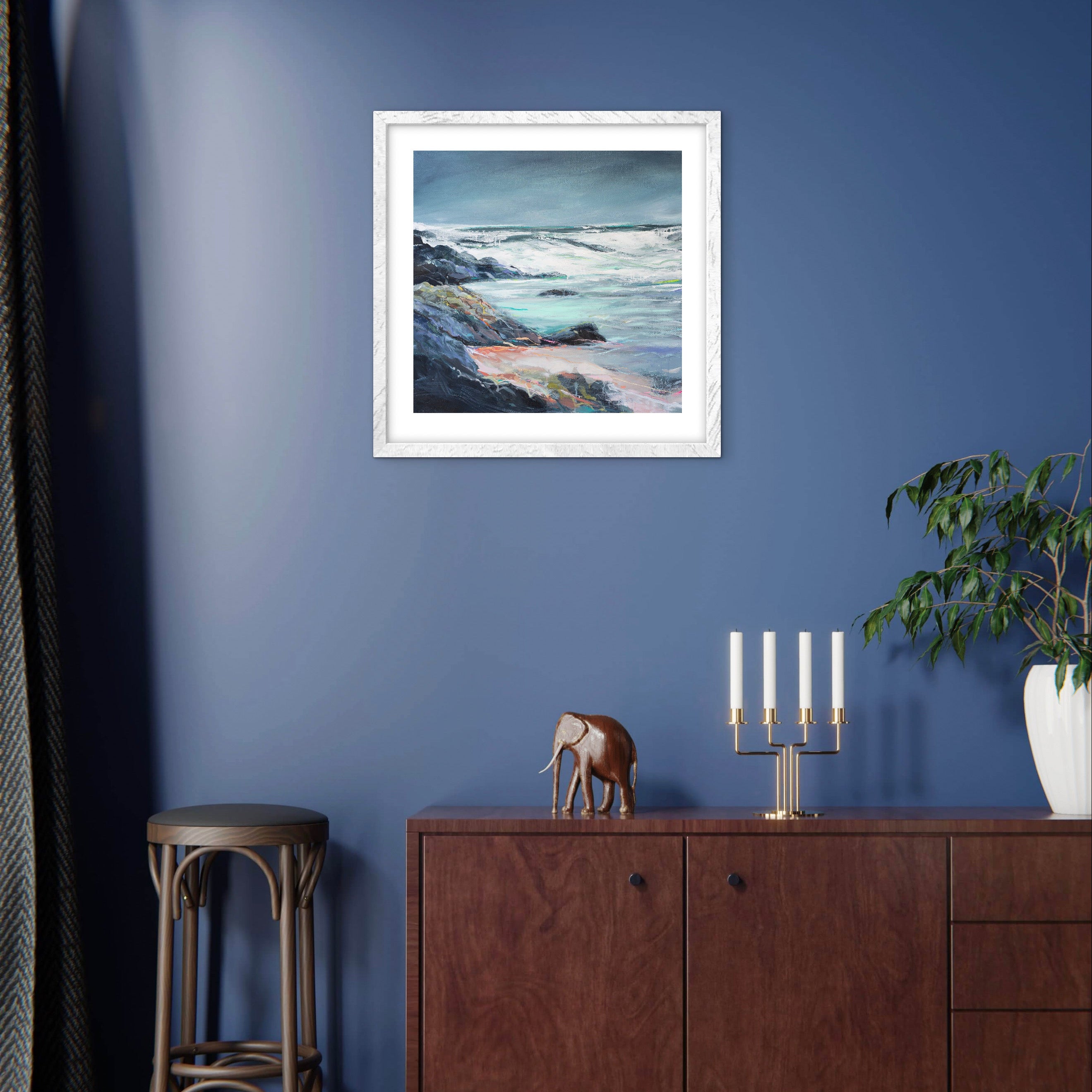 Anglesey Rocks - Print by Janet Bell – Janet Bell Gallery