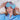 Linen Eye Mask - Counting Lucky Stars (Blue/Red)