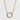 Large Pave Set Circle Necklace - CZ Gold