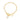 Square Baroque pearl T Bar Bracelet - Gold