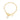 Square Baroque pearl T Bar Bracelet - Gold
