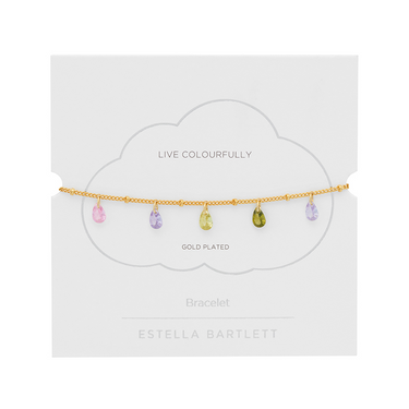 Multi CZ Pear Drop Bracelet