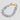 Chunky Blue Quartz T-Bar Bracelet - Gold