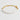 Molten Gold and Baroque Pearl Bangle Bracelet