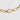 Rose Quartz Cabochon Chain Bracelet - Gold