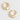 Hoop Earrings - Pearl Octagon