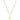 CZ & Pearl Double Chain With Moon Necklace - Gold