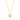 CZ Star Puffed Heart Necklace - Gold