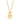 Oversized Molten Heart Necklace - Gold