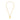 Oversized Molten Heart Necklace - Gold