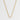 Rose Quartz Cabochon Chain Necklace - Gold
