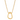 Open Abstract Drop Pendant - Gold