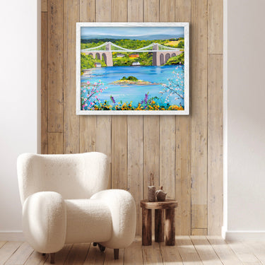 Menai Bridge in Spring - Print