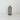 Glass Bottle - Tall Ribbed Smokey Grey (13.2cm)