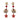 Statement Starfish Charm Cockle Shell Drop Earrings