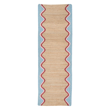 Rectangle Jute Rug - Sky Wave