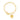 Oversized Molten T Bar Bracelet - Gold