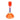 Enamel Candle Holder - Orange Base