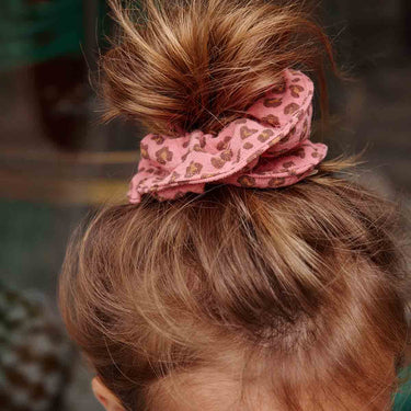 Scrunchie - Mini Leopard Candy Geranium
