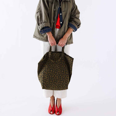 Elisabeth Tote Bag - Leopard Graou / Olive