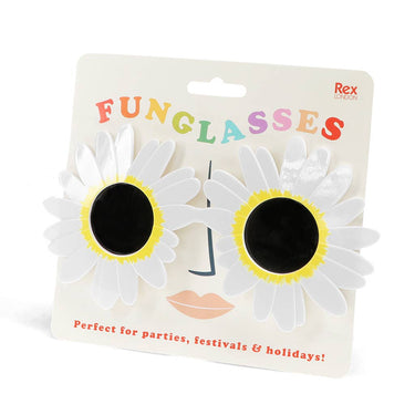 Funglasses - White Daisy Sunglasses
