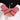 Fingerless Mittens - Feminist in French Rose & Rouge