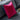 Meridian Velvet Cushion - Raspberry/Teal