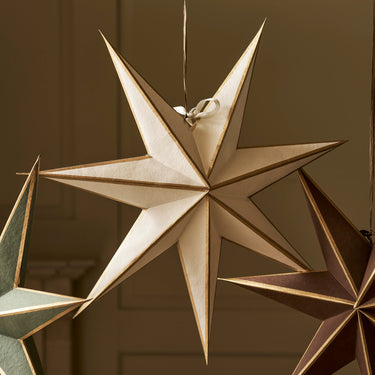 Maddox Star - Large Warm White & Gold