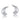 Rose Organic Shape Petal Earrings - Silver