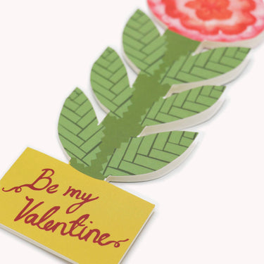 Card - Tall Flower, Be My Valentine