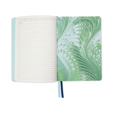 Ink Marble Soft Cover Journal - Teal