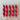 Hand Dipped Candle - Colourful Red & Pink Stripe Candy Cane