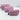 Quilted Wash Bag - Pink with Blue Stem Flower