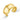 Statement Organic Molten Metal Cuff - Gold