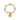 Cream Coral Chip & Shell Bracelet - Gold