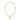 Cream Coral Chip & Shell Necklace - Gold