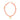 Pink Coral Chip & Starfish Necklace - Gold