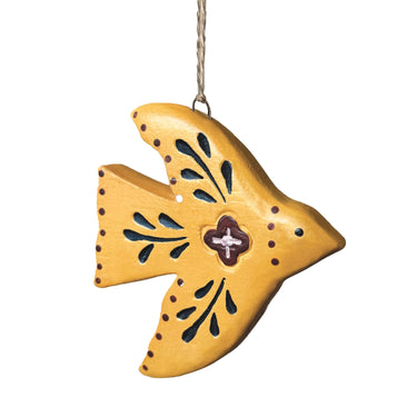 Hanging Bird - Folk Art Gold