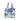 Cotton Tote Bag - Blue & White Safari
