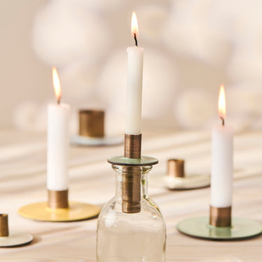 Bottle Candle Holder - Cream (1.3cm)