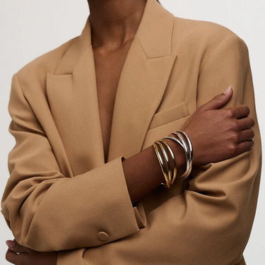 Interlocking Bangles - Gold