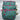 Quilted Wash Bag - Teal With Pink Flowers