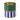 Striped Storage Tin - Green