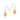 Salome Drop Earrings - Gold