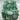 Quilted Wash Bag - Bright Green With White Flowers