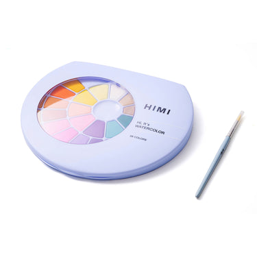 Solid Watercolour Set - Blue (38 Shades)